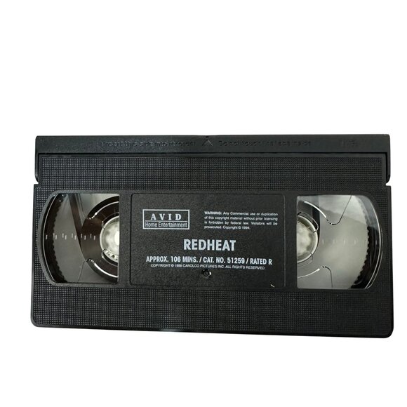 Red Heat 1988 VHS Avid Release Schwarzenegger & Belushi Action Comedy Crime - Picture 3 of 9